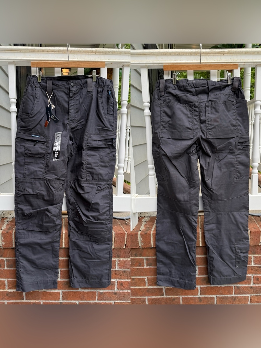 Portwest KX3 Ripstop Work Motorcycle Trousers Gray Cargo 34 in 34x31 Pants NWT